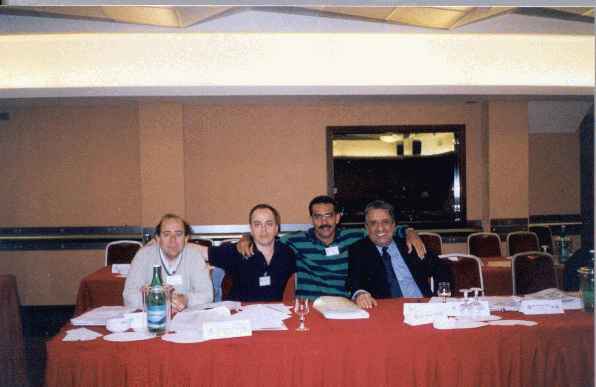 Guillermo Toro (CHI), Carlos Cranbourne (ARG), Pablo Salcedo (CUB) and Jos� Amorim (BRS) (19.541 bytes)