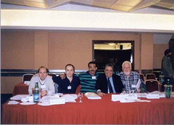 Guillermo Toro (CHI), Carlos Cranbourne (ARG), Pablo Salcedo (CUB), Jos� Amorim (BRS) and Warner Bruce Kover (BRS) (19.044 bytes)
