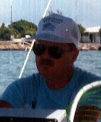 in a boat on the water