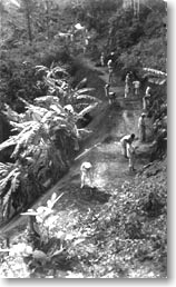 Road construction between Abra�o and Dois Rios