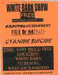 White Barn Flyer
