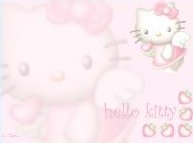 Hello Kitty - Pink Hello Kitty angel with strawberry hearts