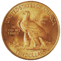 $10 Indian  Eagle Reverse, 1907-1933.