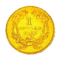 $1 Indian Type II Reverse, 1854-1856.