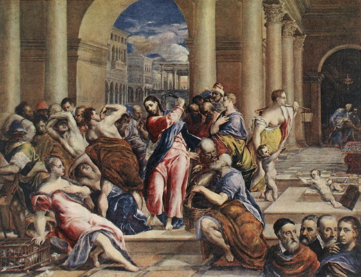 Christ Driving the Traders from the Temple by El Greco