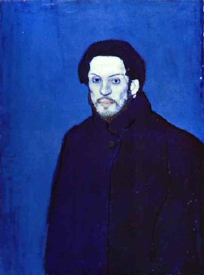 Self Portrait in Blue Period