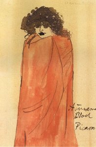 Woman in a Red Shawl