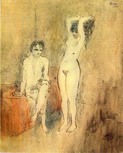 Seated Man and Nude Woman