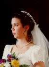 Bride gazing . . .