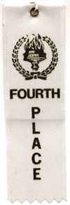 Fourth Place Blackest Nose Contest ribbon