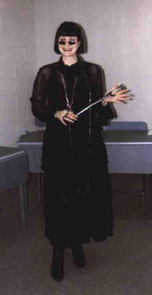 No, I do not dress like this! I only did so as part of a Psychological U.S.A.S.O.C class project! But hey it's not a bad picture!