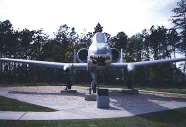 Pope Air Force Base, planes on display
