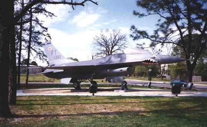 Pope Air Force Base, planes on display