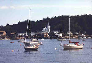 A small town somewhere in New England... sorry can't remember which one! But the picture is pretty!