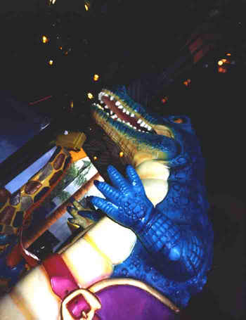 a psuedo carosel done by Kodak! With animals you can't ride! Not fair! I wanted to ride the giraffe!