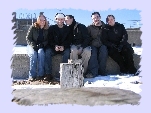 Caroline, Paul, Fergy, Jaik & Louise - Aberdeen Beach 2004