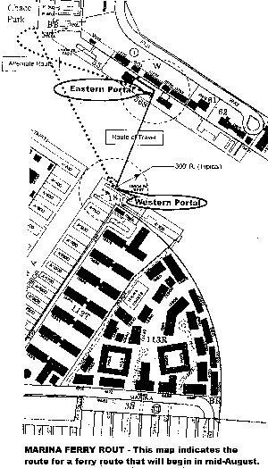 Ferry map Marina Del Rey.