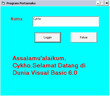 Gambar 1.1 Hasil Eksekusi Program