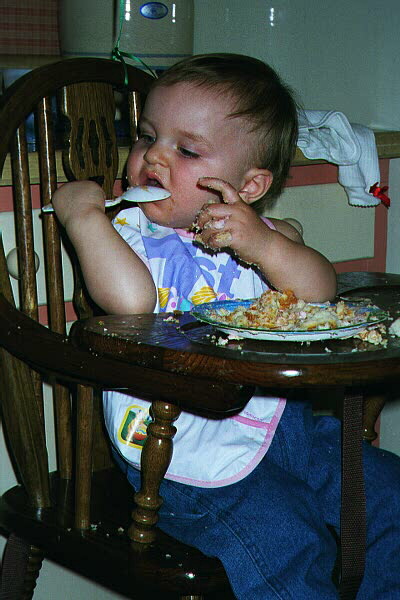 Eating my birthday cake