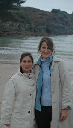 Cyndi and Marine on the beach