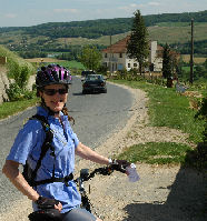 Cyndi biking