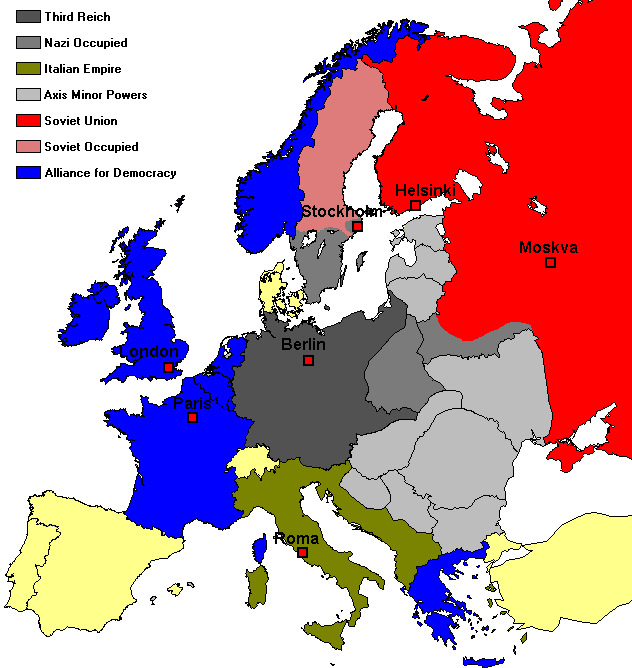 Europe map
