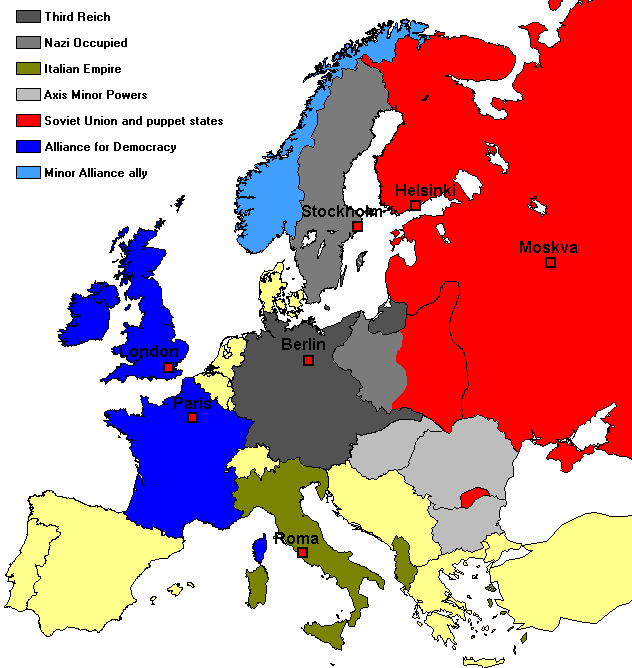 Europe map