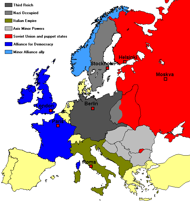 Europe map