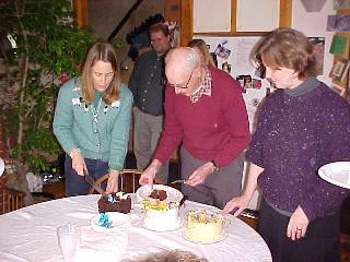 Linda and Dawn help out
