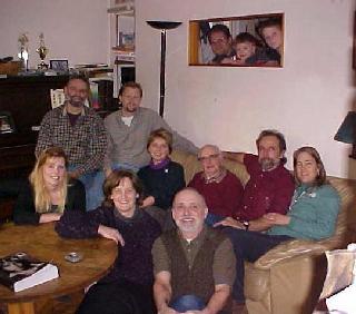 The whole group, except for Phyllis, Adin and Latham.