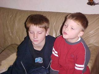 Kyle (right) and his Uncle Ooey