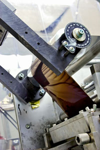 Nanosolar makes thin-film solar cells by depositing layers of semiconductors on aluminum foil.