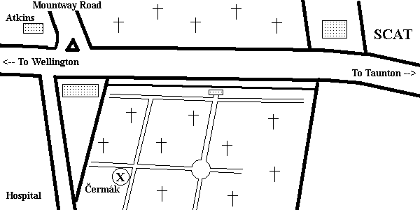 Cermak grave location (4997 bytes)