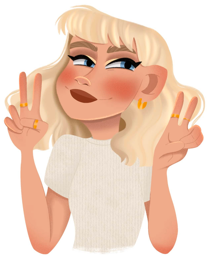 This is a drawing of me, in cartoon form