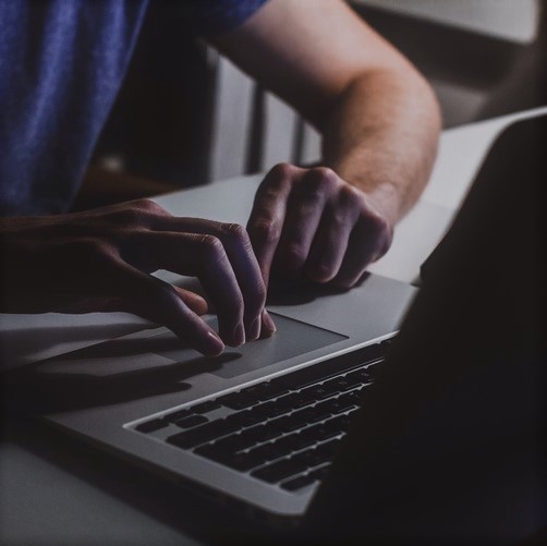 Programmer at computer