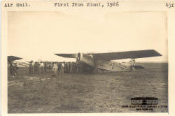 Air Mail. First from Miami, 1926