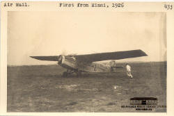 Air Mail. First from Miami, 1926