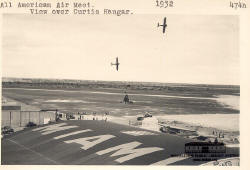 All American Air Meet. View over Curtiss Hangar
