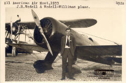 All American Air Meet, J.R. Wedell & Wedell-Williams Plane, 1933