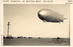 Graf Zeppelin. Contact with Mooring Mast