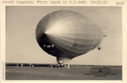 Graf Zeppelin. First Touch on U.S. Soil. 10-23-33