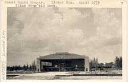 Coast Guard Hangar, Dinner Key. Taken from Old Dock. April 1933.