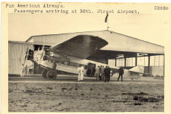 Pan Am Fokker Tri-Motor, 36th St. Depot. 1928