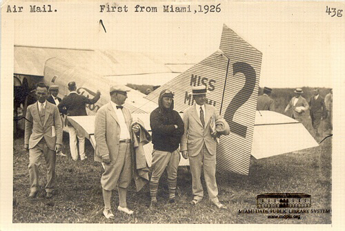 Air Mail.  First from Miami, 1926