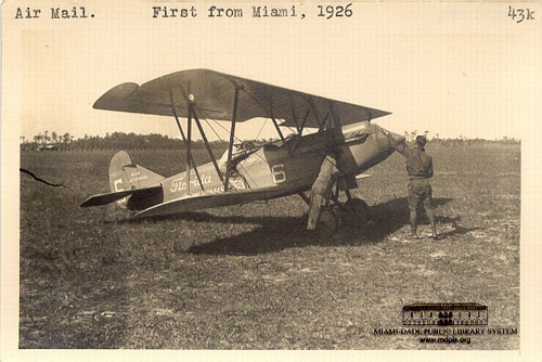Air Mail.  First from Miami, 1926