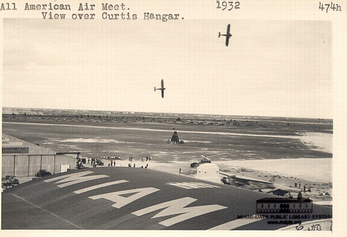 All American Air Meet, View over Curtiss Hangar. 1932