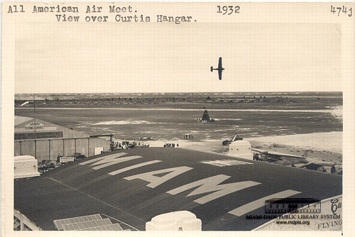 All American Air Meet, View over Curtiss Hangar. 1932