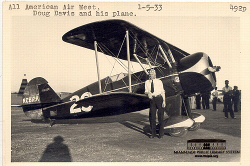 Doug Davis & His Plane. All American Air Meet