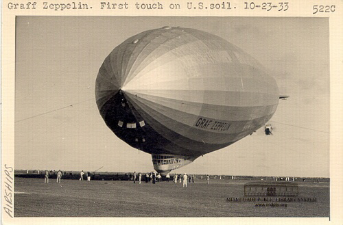 Graf Zeppelin. First Touch on U.S. Soil. 10-23-33