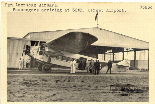 Pan Am Fokker Tri-Motor, 36th St. Depot. 1928